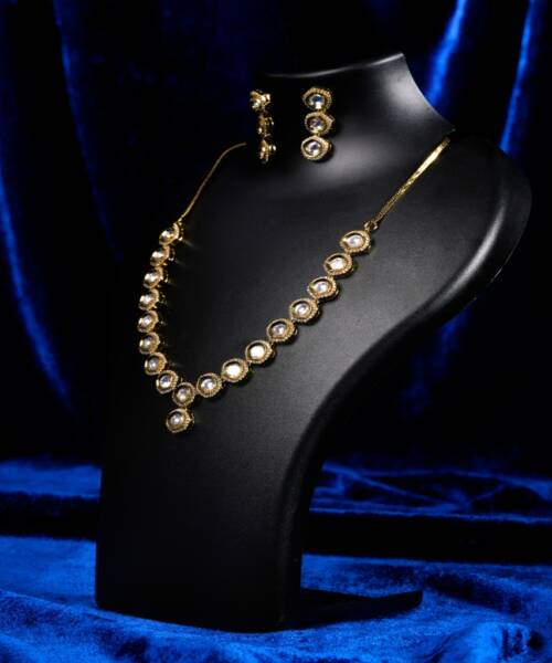 Classic Oval Moissanite Necklace Set